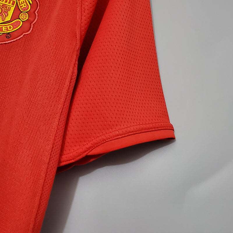 Camisa Manchester United - Retrô | 07/08 - Versão Champions League - (Casa)