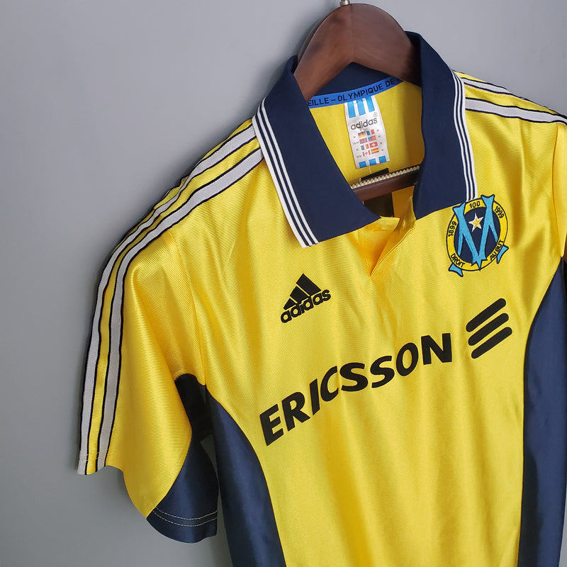 Camisa Marselha - Retrô | 98/99 - Amarela - (Fora)