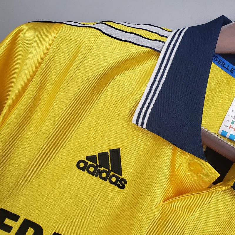 Camisa Marselha - Retrô | 98/99 - Amarela - (Fora)