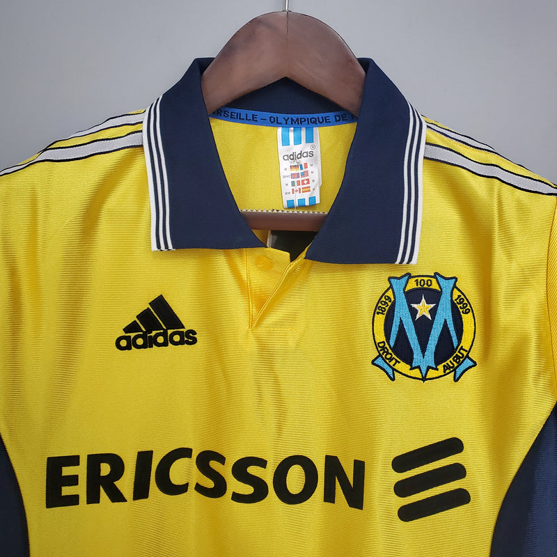 Camisa Marselha - Retrô | 98/99 - Amarela - (Fora)