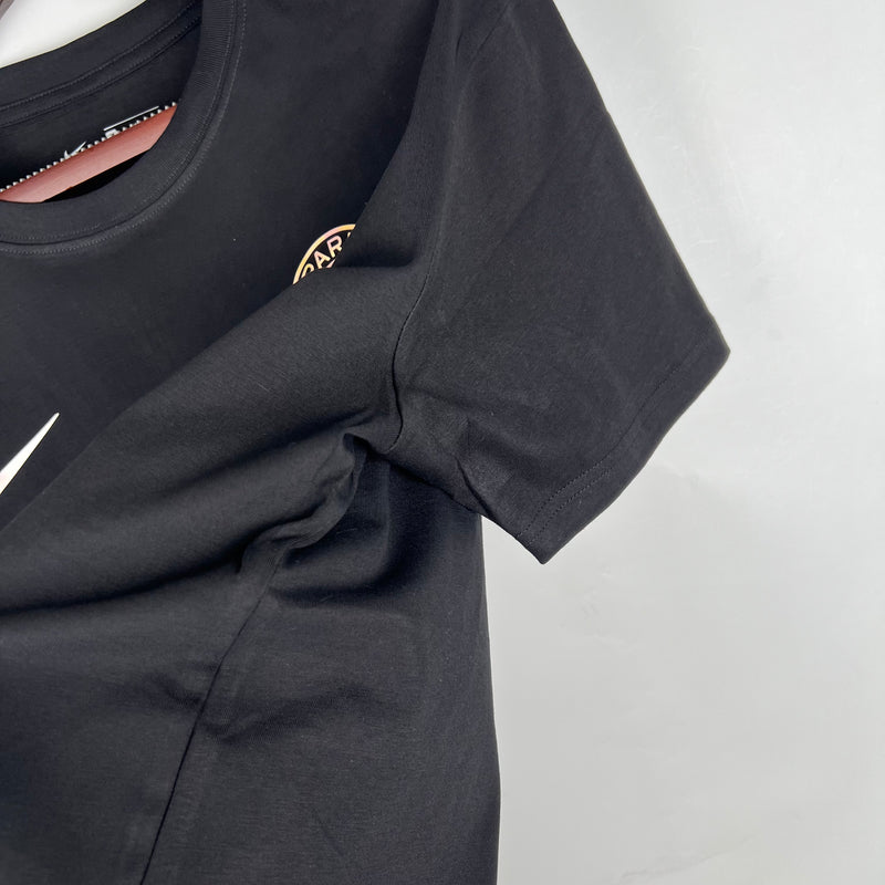 Camisa PSG - Torcedor | 23/24 - Camiseta de Algodão Preta