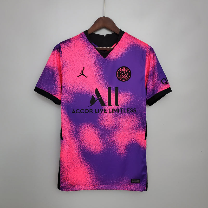 Camisa PSG - Torcedor | 20/21 - Jordan - Quarto Fora - Roxa