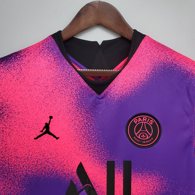 Camisa PSG - Torcedor | 20/21 - Jordan - Quarto Fora - Roxa