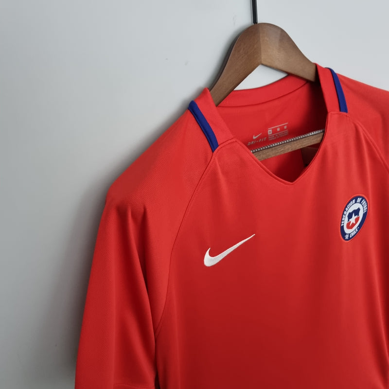 Camisa Chile - Retrô | 16/17 - (Casa)