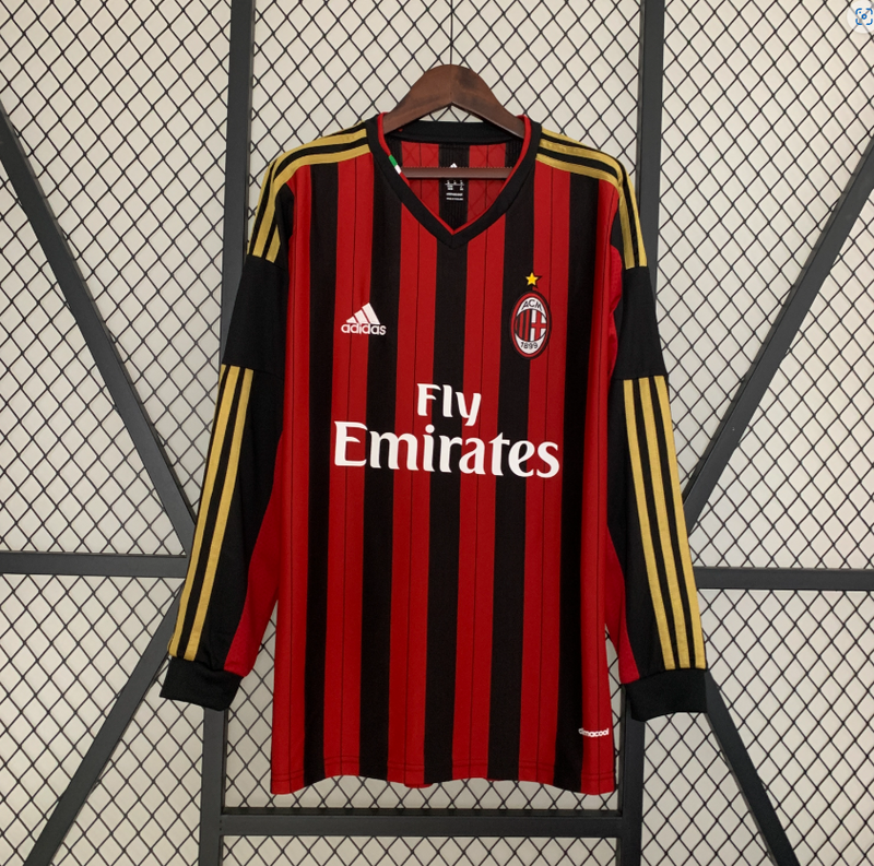 Camisa A.C Milan   - Retrô Manga longa | 13/14 (Casa)