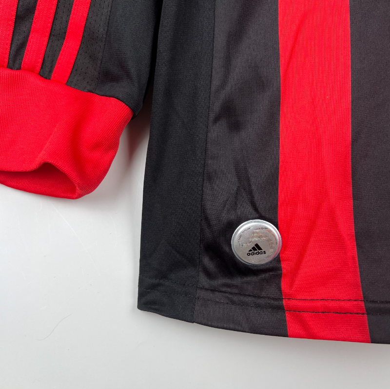 Camisa A.C Milan  - Retrô Manga longa 09/10  (Casa)