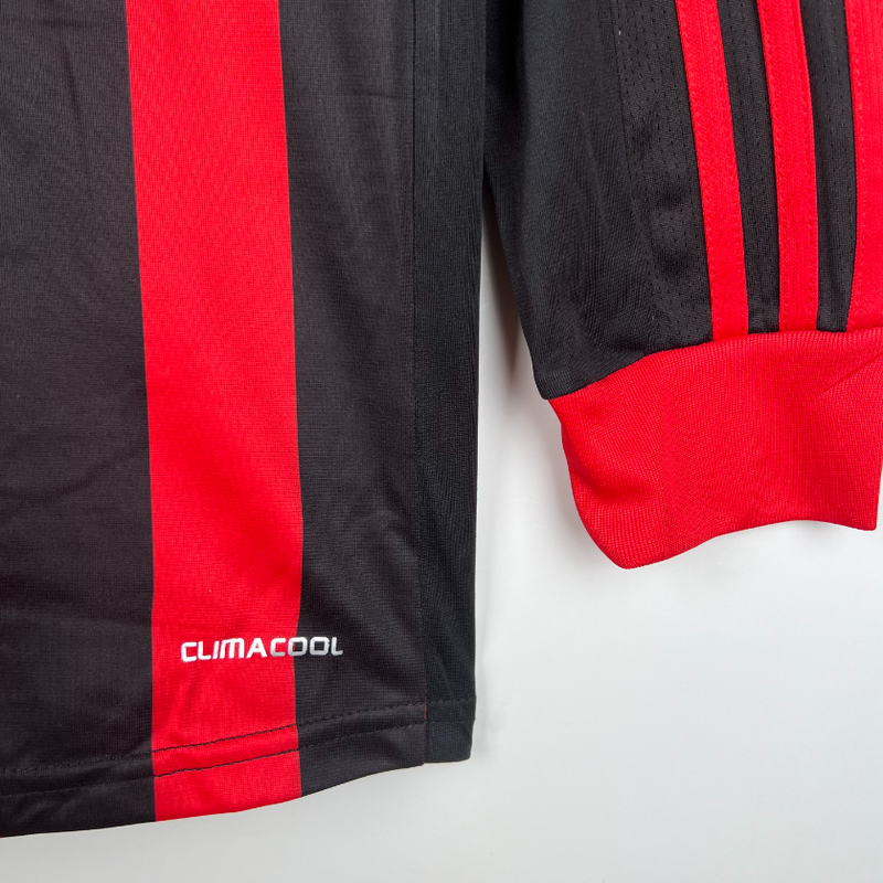 Camisa A.C Milan  - Retrô Manga longa 09/10  (Casa)