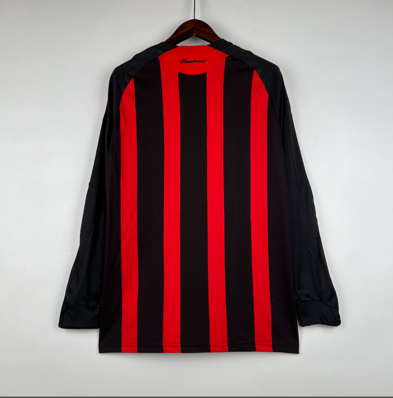 Camisa A.C Milan  - Retrô Manga longa 08/09 (Casa)
