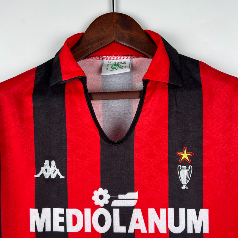 Camisa A.C Milan - Retrô | 89/90 (Casa)