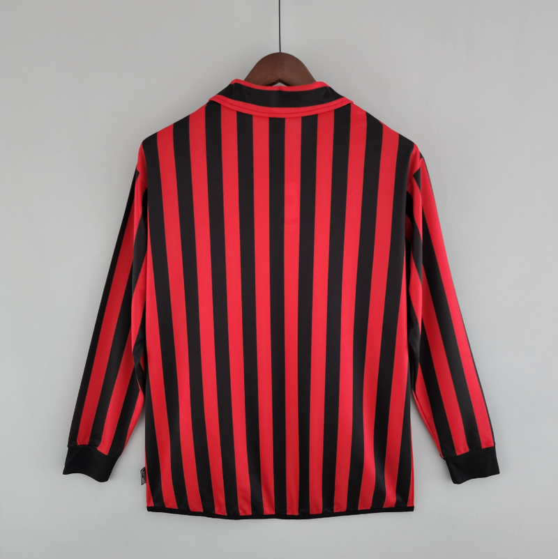 Camisa A.C Milan - Retrô Manga Longa 99/00 (Casa)