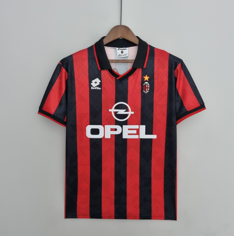 Camisa A.C Milan- Retrô |  95/96 -  (Casa)