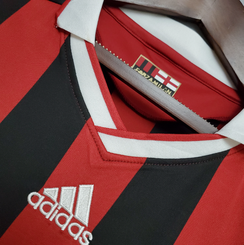 Camisa A.C Milan - Retrô | 09/10 -  (Casa)