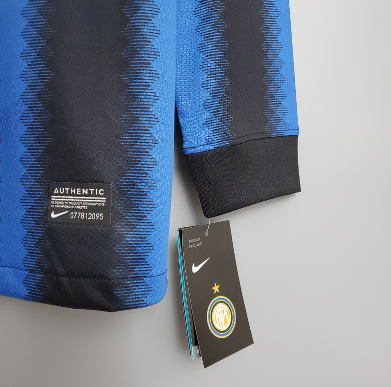Camisa Inter De Milão - Retrô Manga Longa| 10/11 -  (Casa)