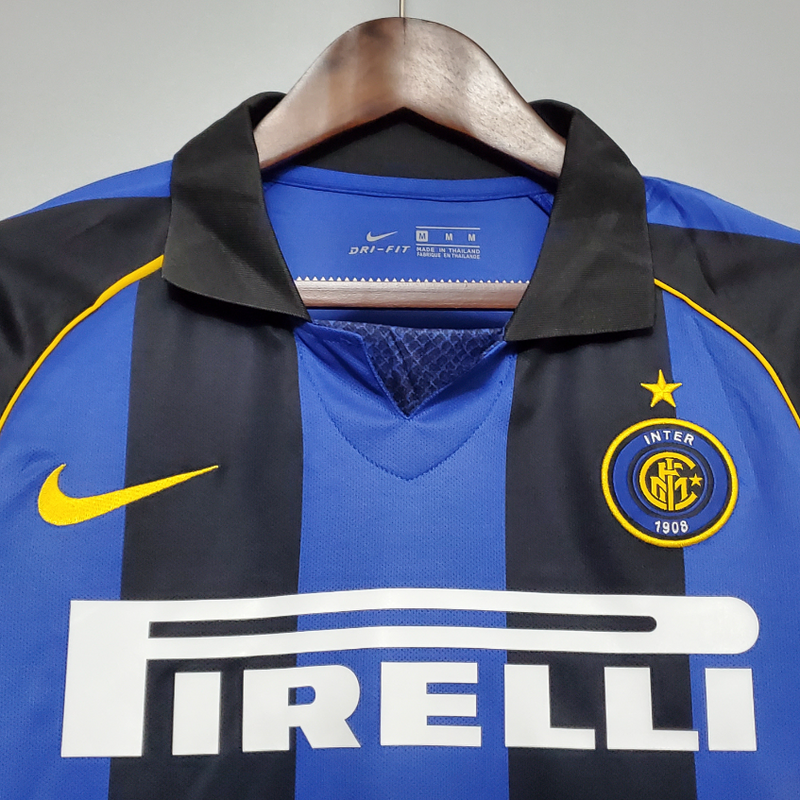 Camisa Inter De Milão  - Retrô | 01/02 (Casa)