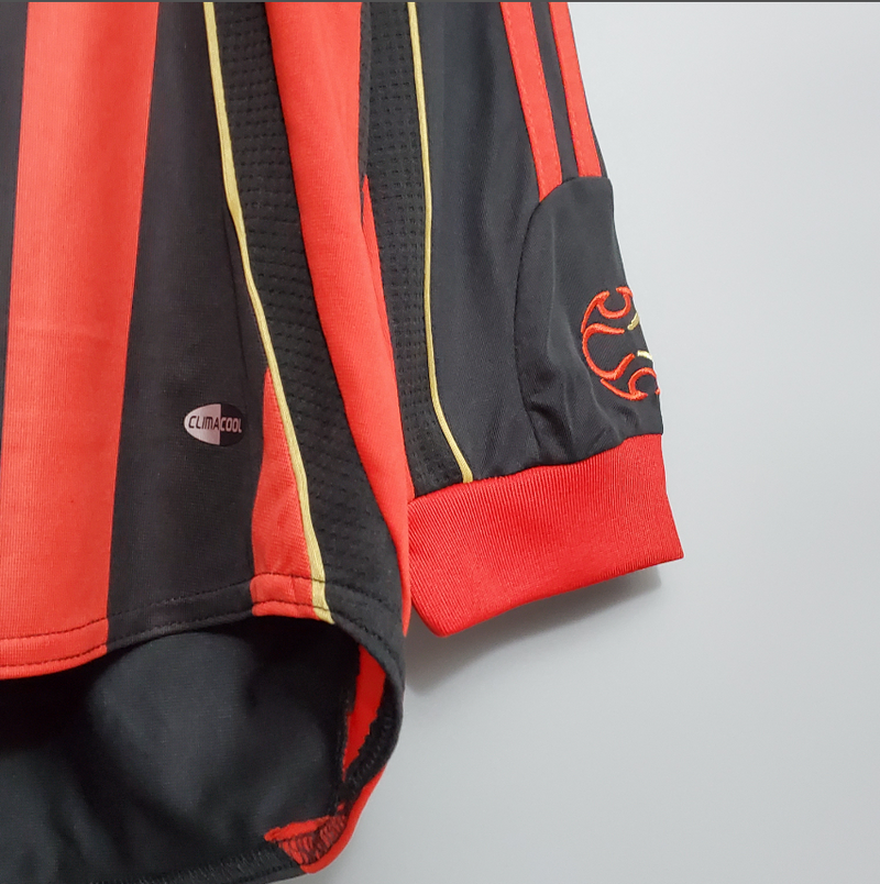 Camisa A.C Milan  - Retrô Manga Longa| 06/07 (Casa)