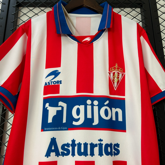 Camisa Sporting Gijón - Retrô | 01/02 - (Casa)