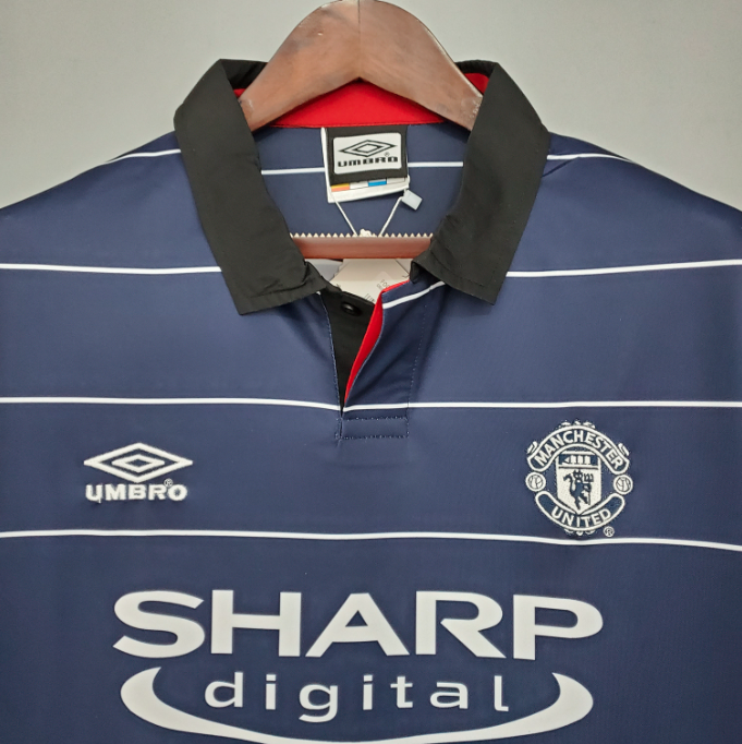 Camisa Manchester United - Retrô | 99/00 - (Fora)