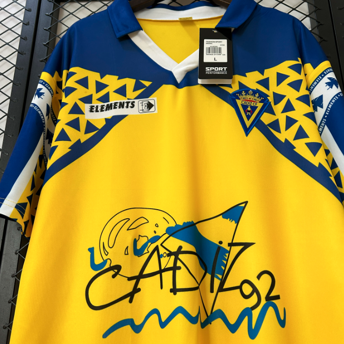 Camisa Cadiz - Retrô | 91/92 - (Casa)