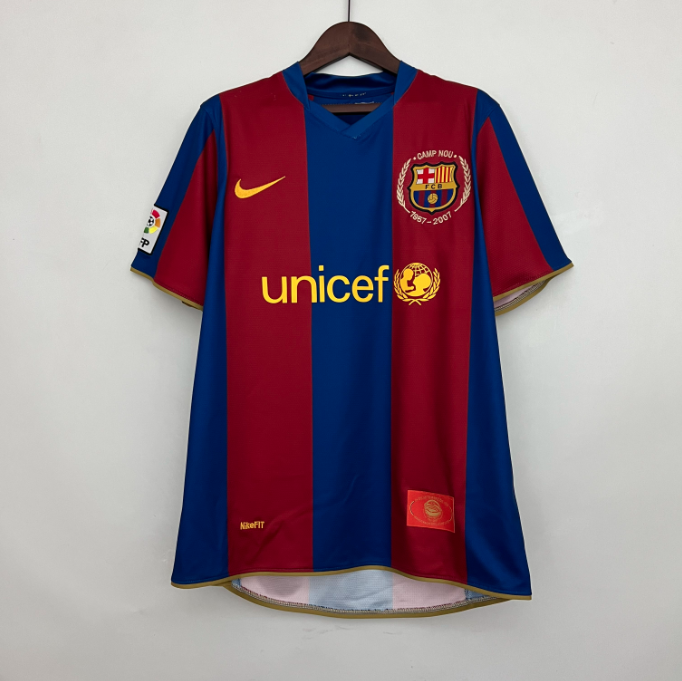 Camisa Barcelona - Retrô | 07/08 - (Casa)