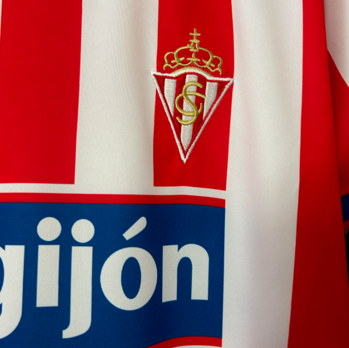Camisa Sporting Gijón - Retrô | 01/02 - (Casa)