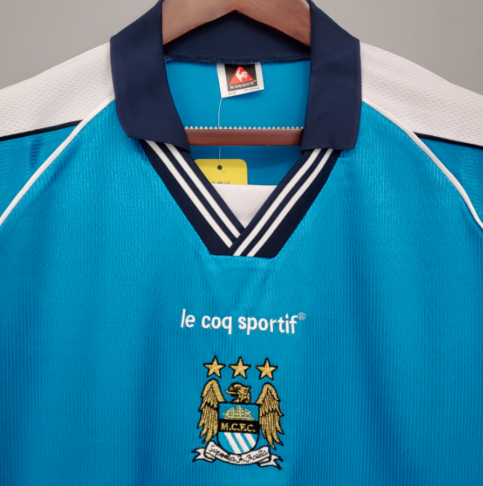 Camisa Manchester City - Retrô | 99/01 - (Casa)