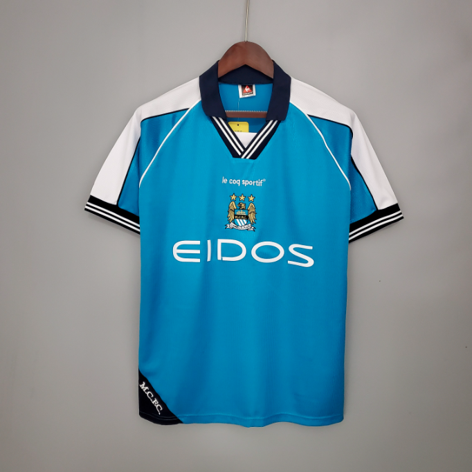 Camisa Manchester City - Retrô | 99/01 - (Casa)