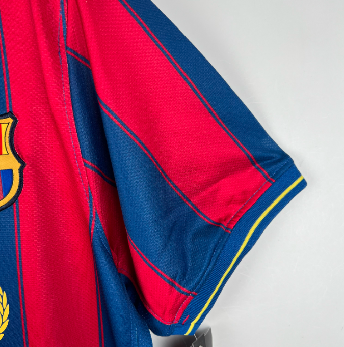 Camisa Barcelona - Retrô | 09/10 - (Casa)