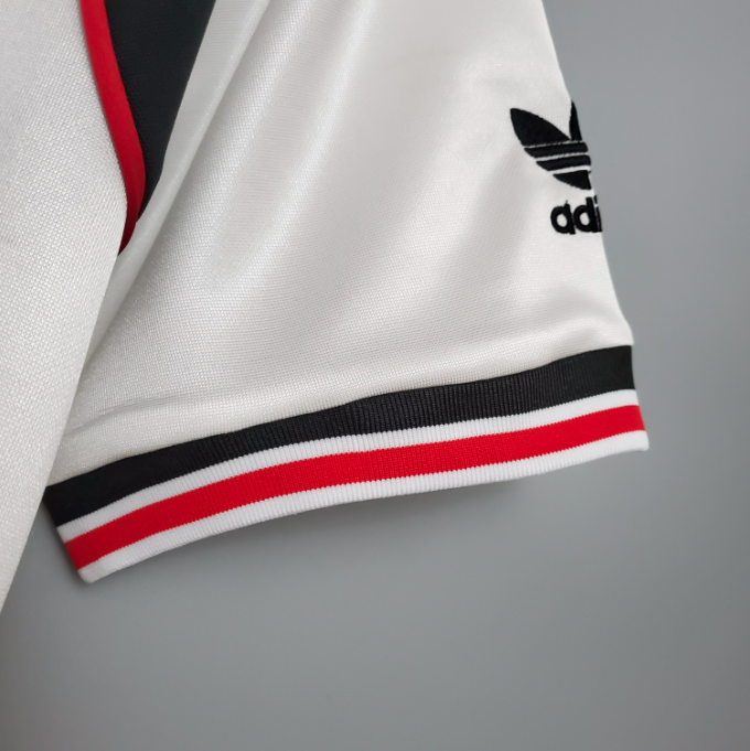Camisa Manchester United - Retrô | 1985 - Branca