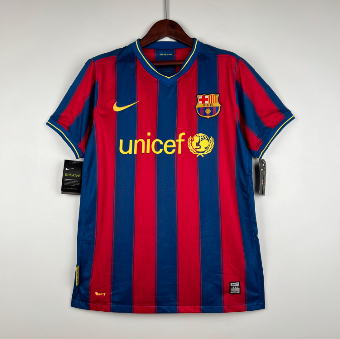 Camisa Barcelona - Retrô | 09/10 - (Casa)