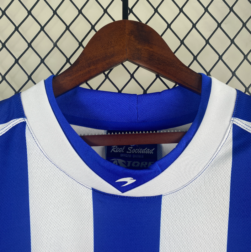 Camisa Real Sociedad - Retrô | 02/03 - (Casa)