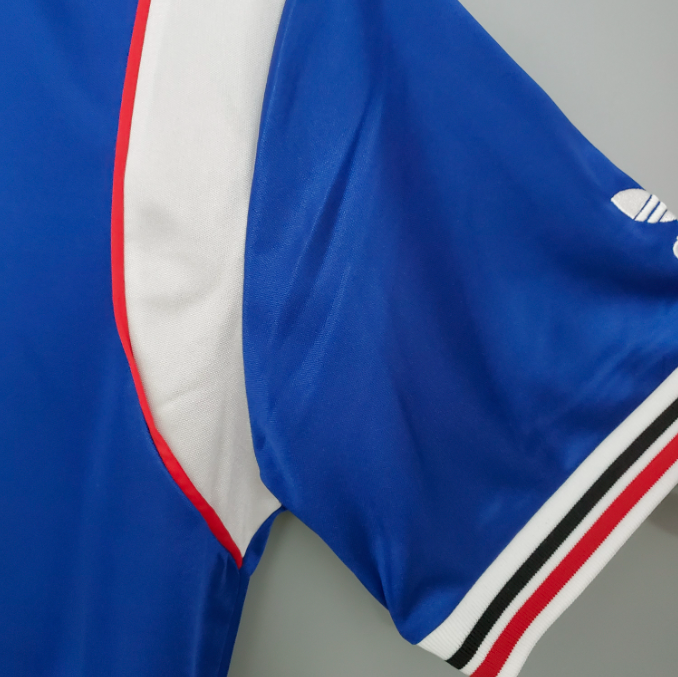 Camisa Manchester United - Retrô | 85/86 - Azul - (Fora)