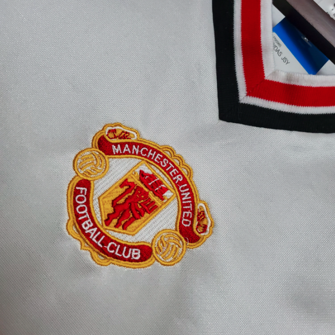 Camisa Manchester United - Retrô | 1985 - Branca