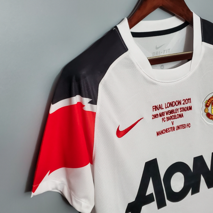 Camisa Manchester United - Retrô | 10/11 - Versão Champions League - (Fora)