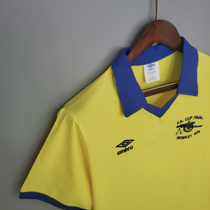 Camisa Arsenal - Retrô | 71/79 - Amarela - (Fora)