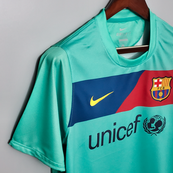 Camisa Barcelona - Retrô | 10/11 - (Fora)