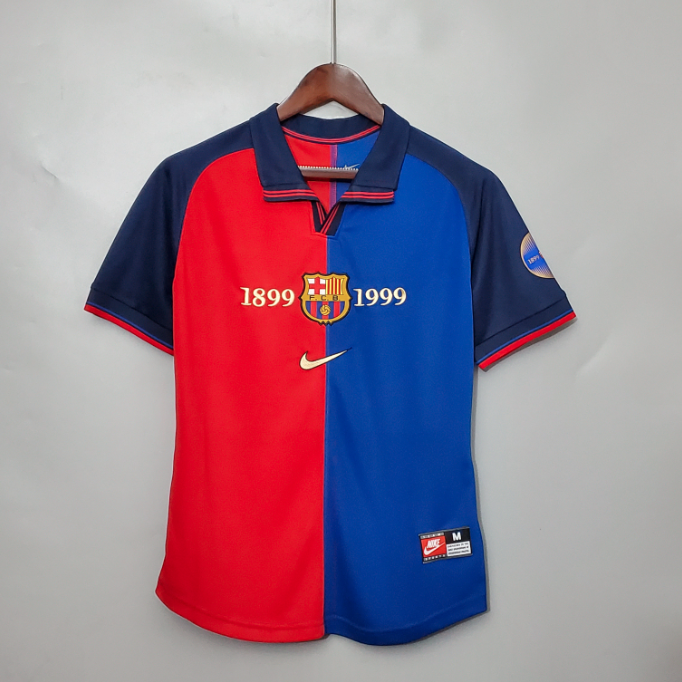 Camisa Barcelona - Retrô | 100º Aniversário em Casa
