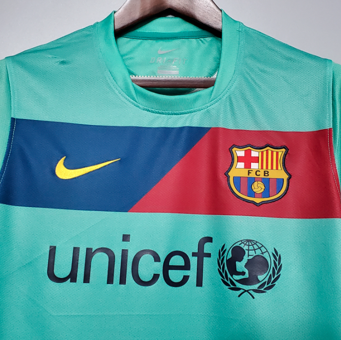 Camisa Barcelona - Retrô | 10/11 - (Fora)