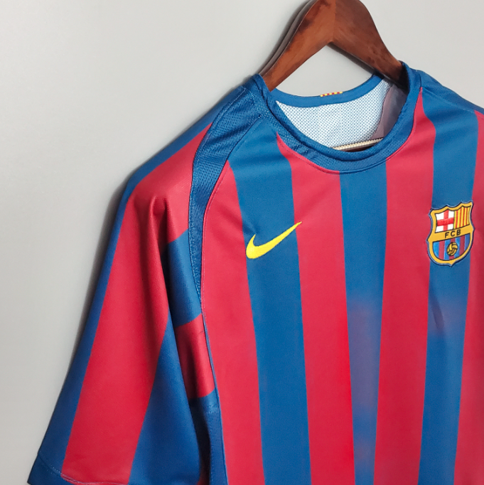 Camisa Barcelona - Retrô | 2006 - UEFA Champions League - (Casa)