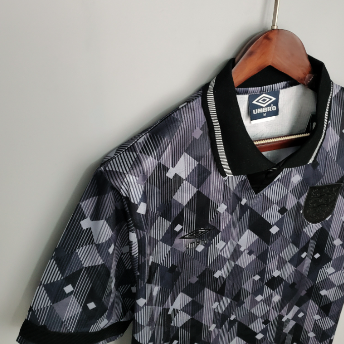 Camisa Inglaterra - Retrô | 1990 - Preta - (Fora)