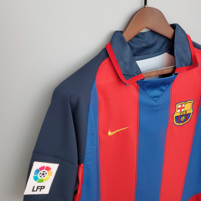 Camisa Barcelona - Retrô | 03/04 - (Casa)