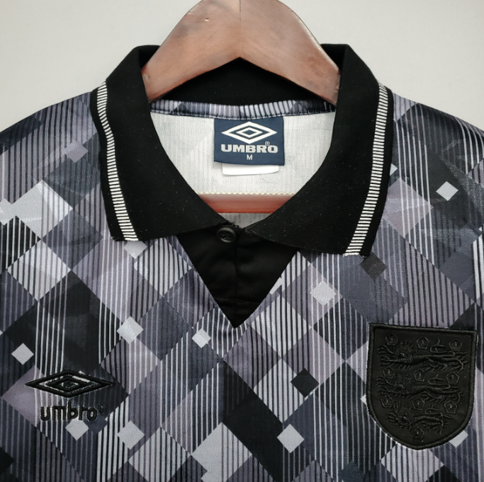 Camisa Inglaterra - Retrô | 1990 - Preta - (Fora)