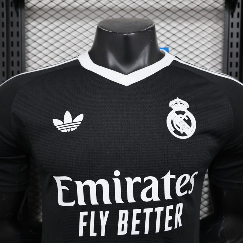 Camisa Real Madrid - Jogador | 24/25 - Preta (Goleiro)