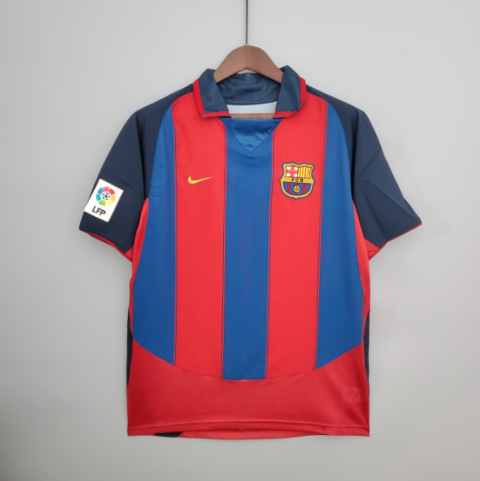 Camisa Barcelona - Retrô | 03/04 - (Casa)