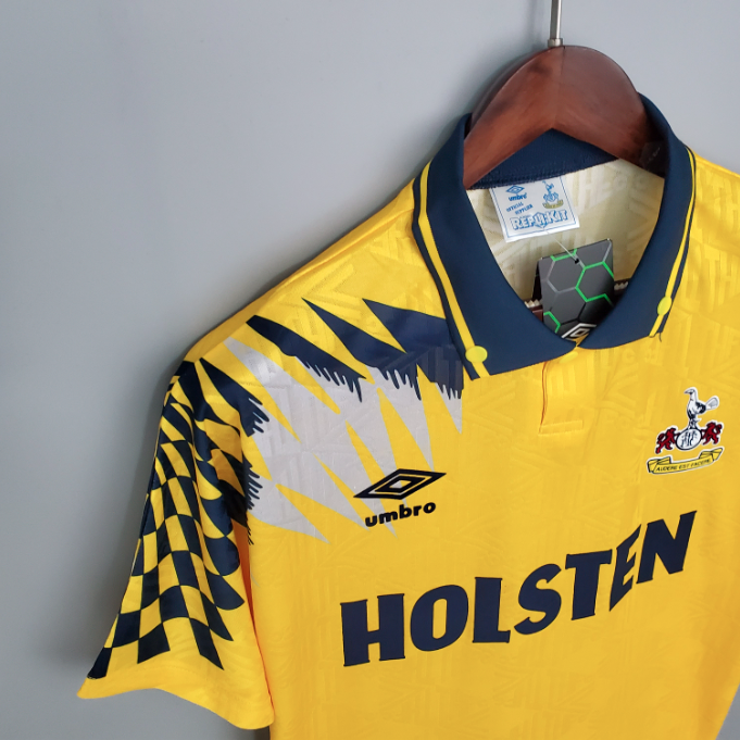 Camisa Tottenham - Retrô | 92/94 - Amarela - (Fora)