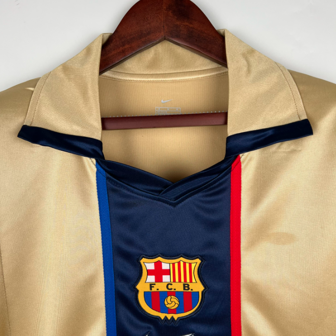 Camisa Barcelona - Retrô | 2002 - (Fora)