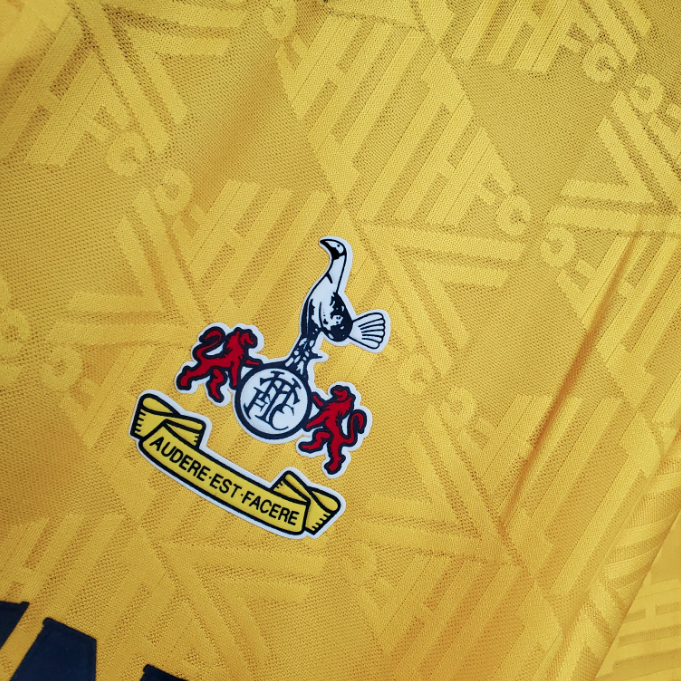Camisa Tottenham - Retrô | 92/94 - Amarela - (Fora)