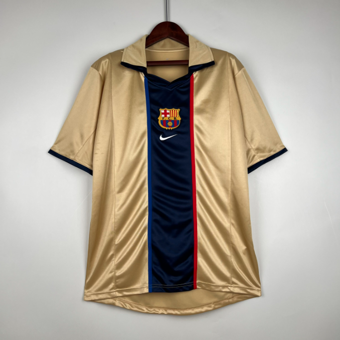 Camisa Barcelona - Retrô | 2002 - (Fora)