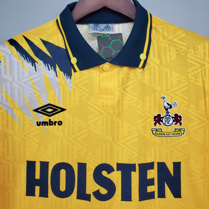 Camisa Tottenham - Retrô | 92/94 - Amarela - (Fora)