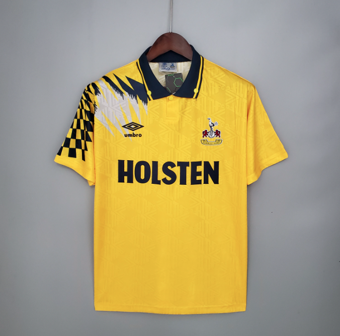 Camisa Tottenham - Retrô | 92/94 - Amarela - (Fora)
