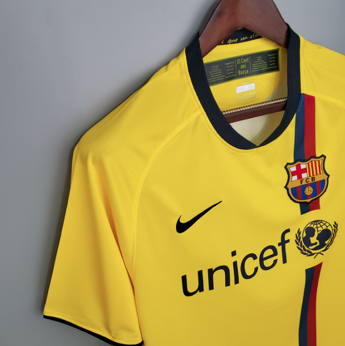 Camisa Barcelona - Retrô | 08/09 - (Fora)